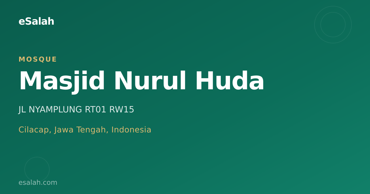 Masjid Nurul Huda: Jantung Berdebar Kota Cilacap yang Tidak Pernah Berhenti Berdansa